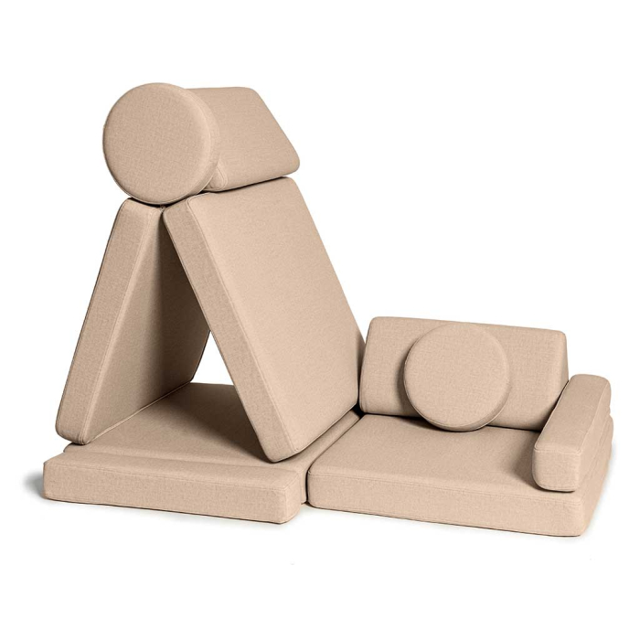 Bequeme Kinder-Couch in Karamellfarben – perfekt zum Entspannen